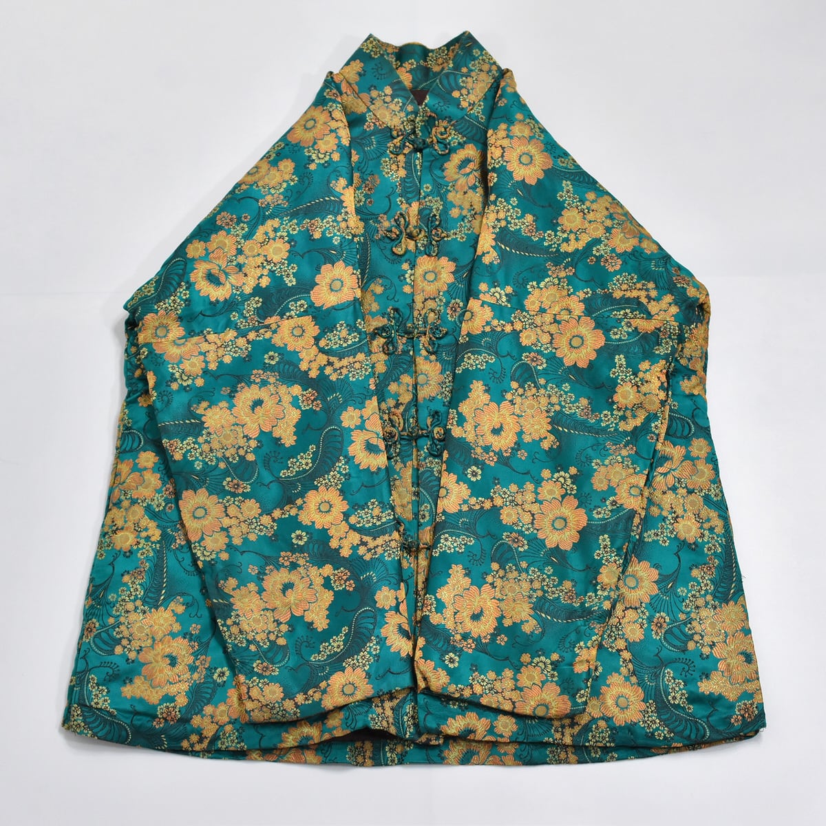 Asian Vintage ボタニカル柄 総刺繍 デザイン チャイナジャケット 
