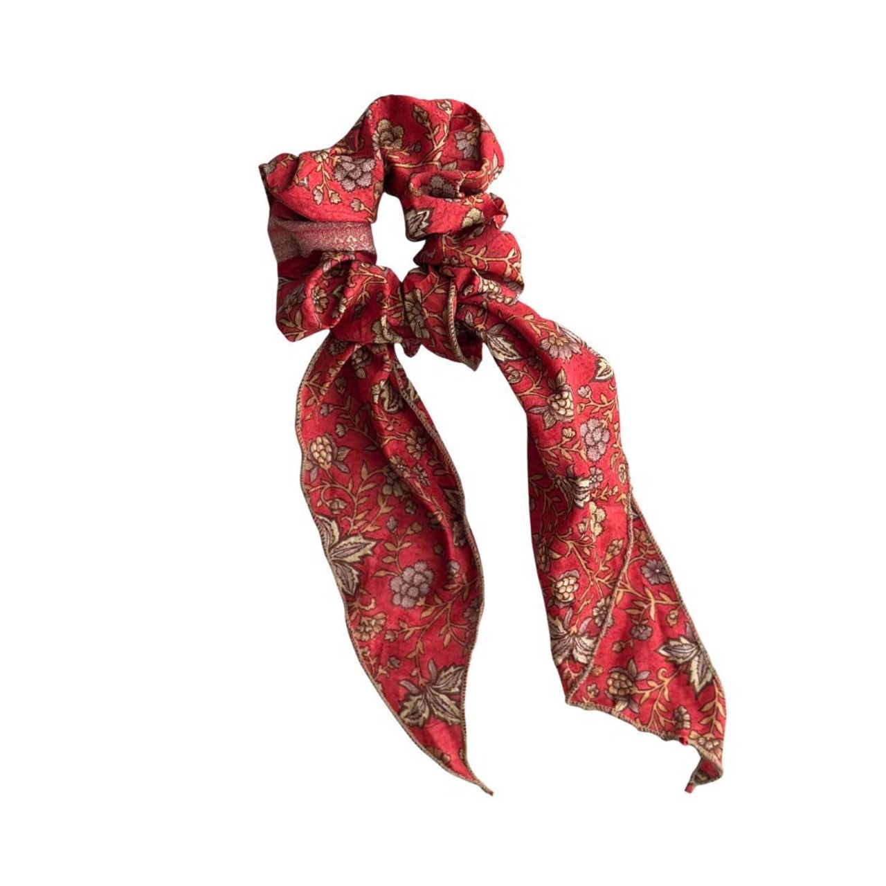 No.03 | リサイクルサリー　シュシュ＆ミニ三角スカーフ