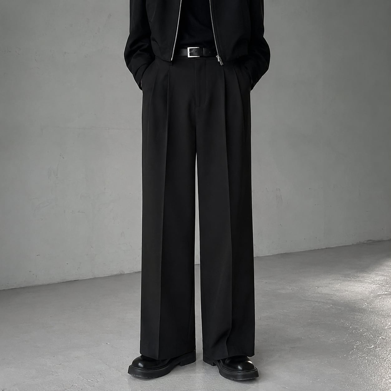Loose Straight Slacks 0007