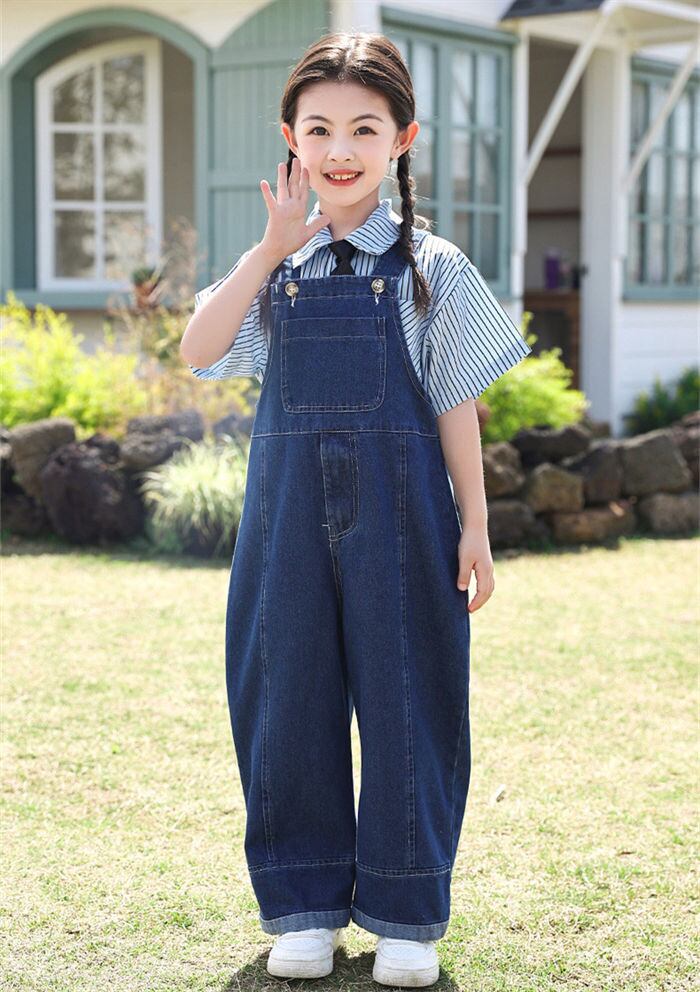 サロペット オーバーオール 子供用 男の子 女の子 2色 100-180