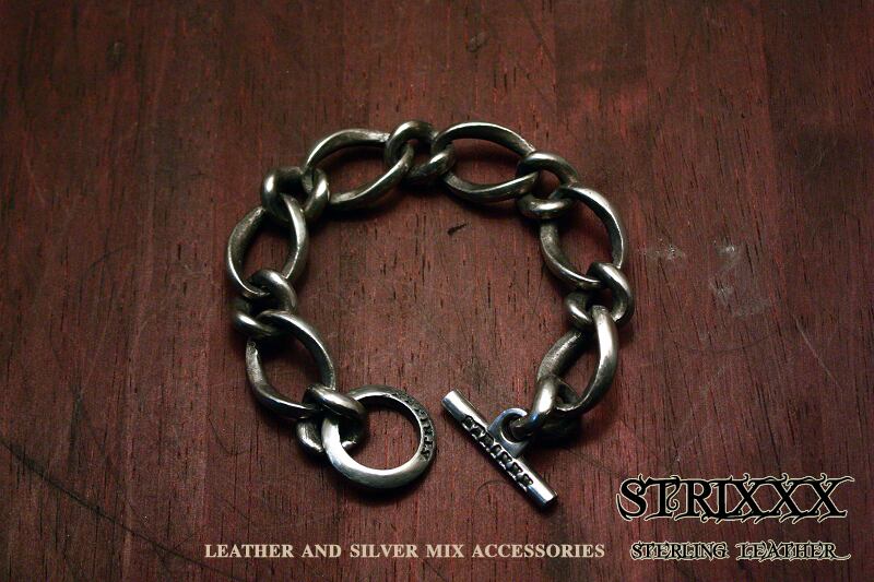 大コマブレスレット1st STRIXXX sterling leather-