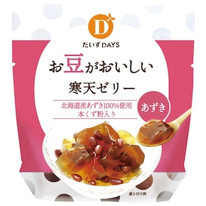 お豆がおいしい寒天ゼリー・あずき 110g　だいずデイズ