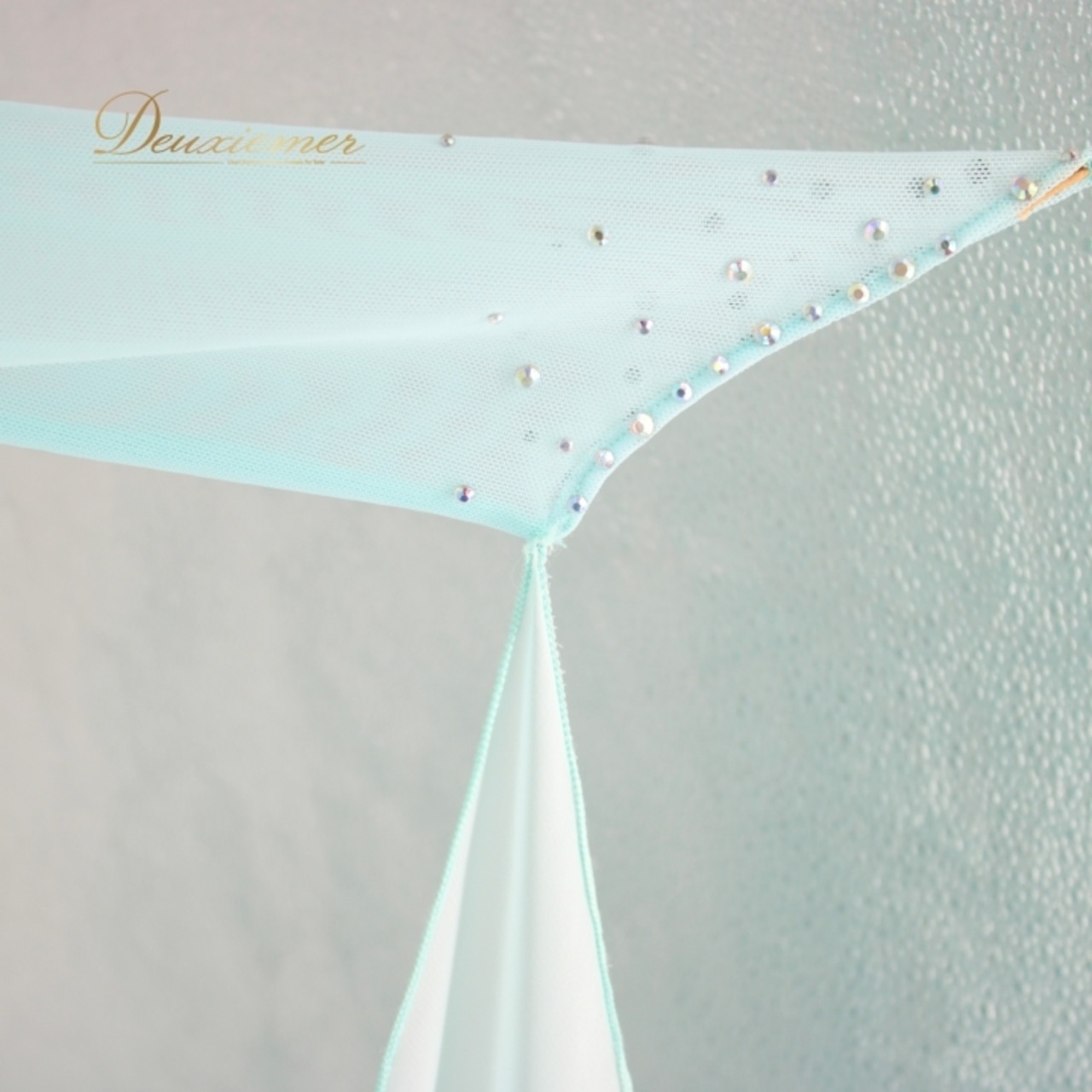 社交ダンス 衣装 スタンダード ドレス ワンピース パーティドレス Create-Sun クリエイトサン ライトブルー系 水色 レース 派手 発表会 ラインストーン フロート ふんわり広がる シルエット エレガント 夏用 高品質 伸縮性 発表会用 フェスティバル 洋服 レディース スマートカジュアル 動きやすい