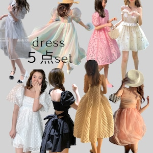 【人気dress】dress 5点 set