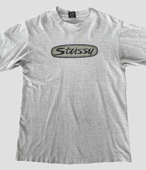 -Stussy- Vintage 80-90s L Print T-shirt made in USA