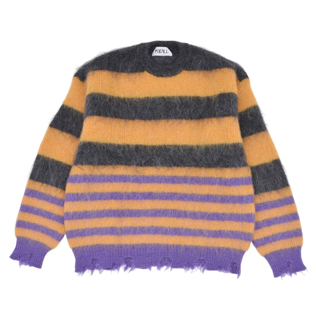 KIDILL】MOHAIR BORDER KNIT | AYIN KIDILL】MOHAIR BORDER KNIT | AYIN