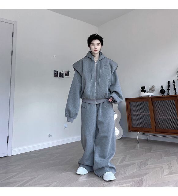 予約販売】メンズ セットアップ 上下 ジャージ スエット パーカー