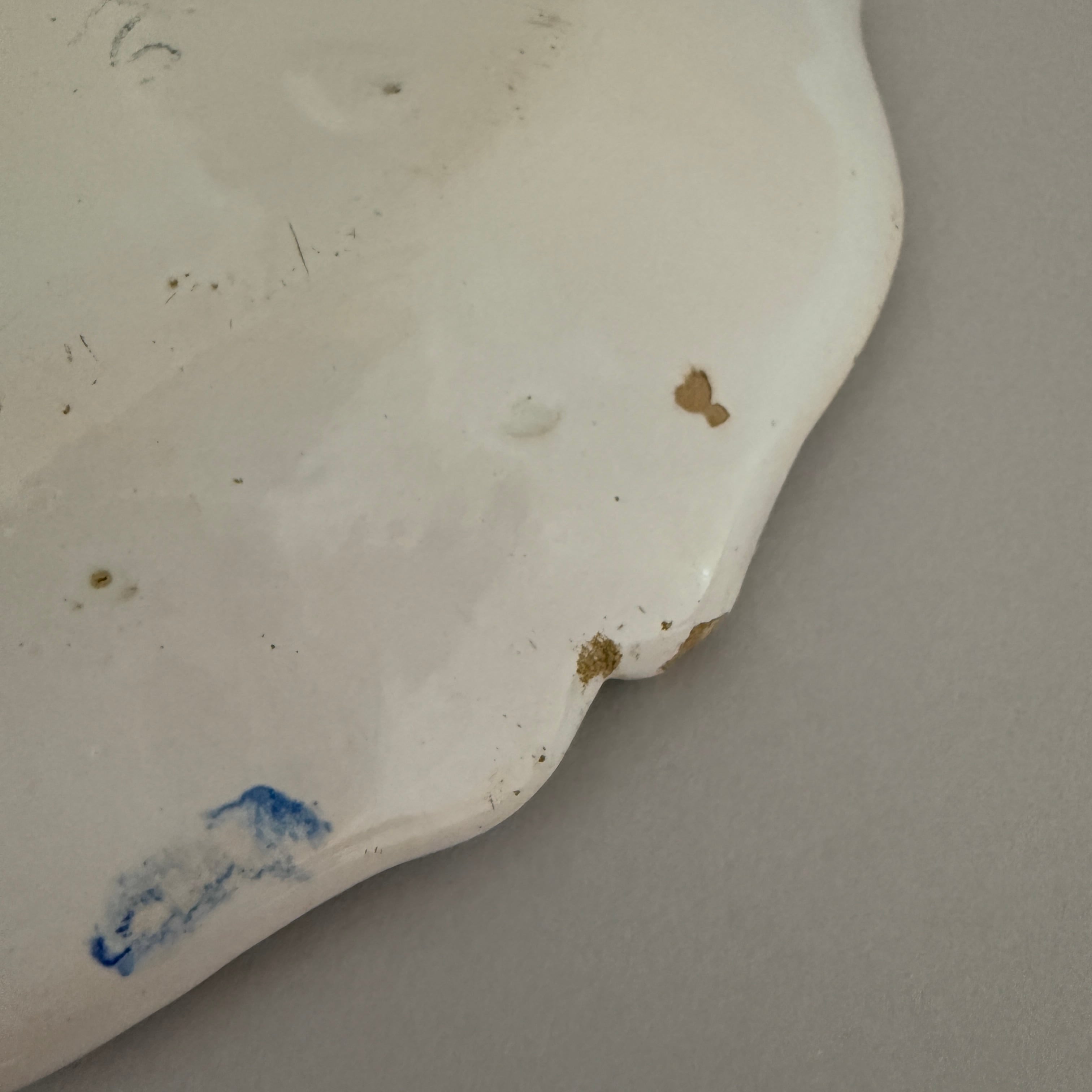 French Faience Plate 18cent./18世紀フランスファイアンスプレート