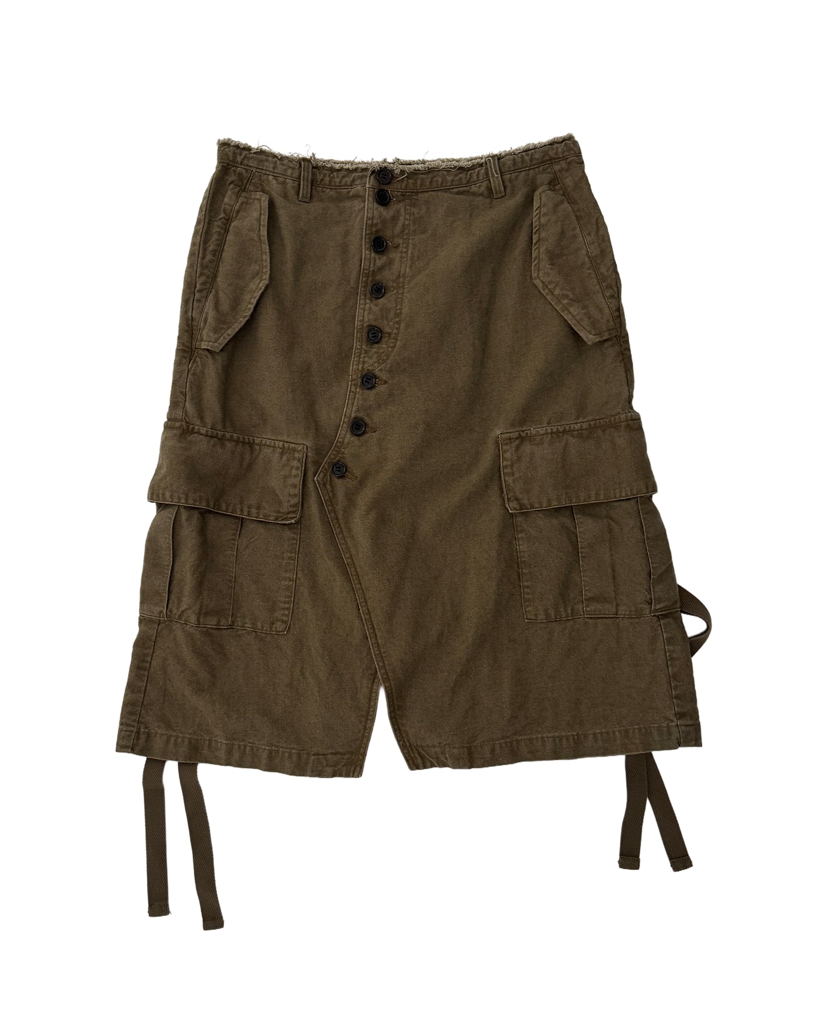 【 BELPER 】27SS PRE ODER “UTILITY LINEN CARGO SKIRT"(デポジット30%表記)