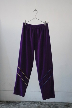 80s-90s Euro fake suède track pants