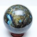 ラブラドライト 丸玉 70mm スフィア 置物 一点物 151-9112