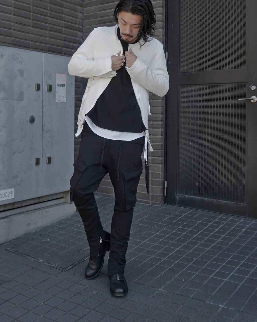 パンツ ASKYY / FLARED SWEAT CARGO PANTS / BLK ASKYY / FLARED SWEAT CARGO PANTS / LIMITED BLK | ASKYY TOKYO FLAGSHIP