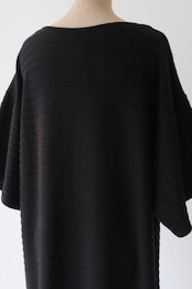 Vuokko ribbed jersey frilled hem dress