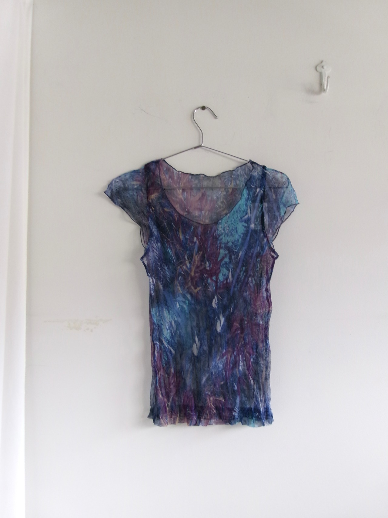 Shear half sleeve cut and saw | シアー半袖カットソー