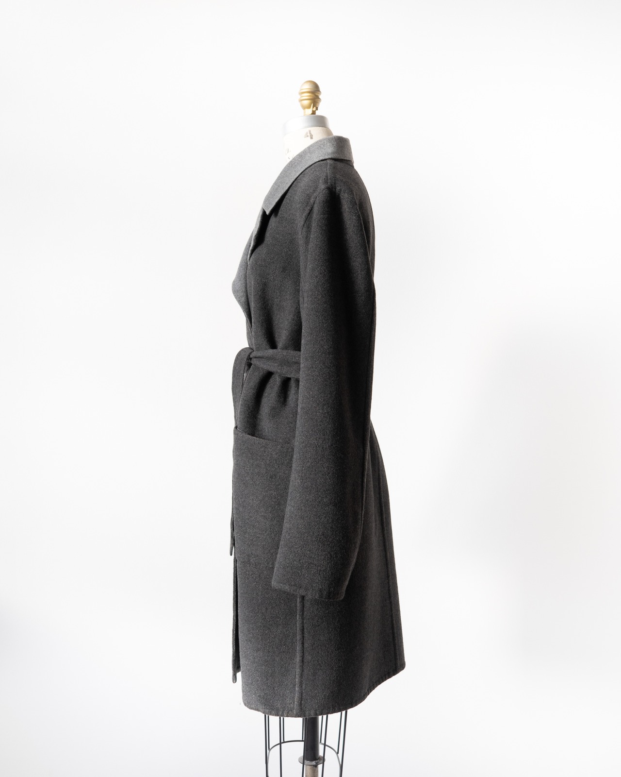 〈Hermès〉Wool 100％ Reversible coat