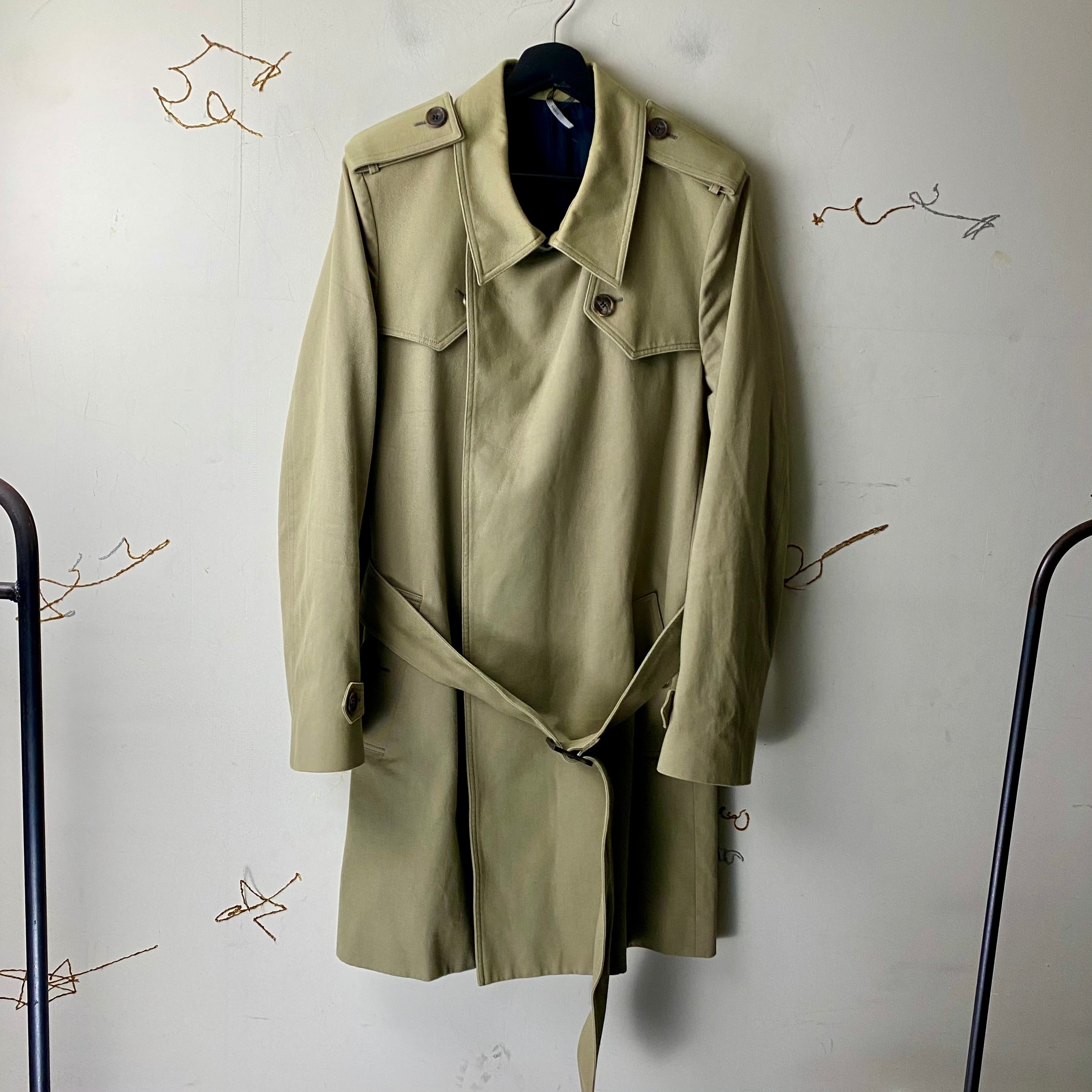 2006AW DIOR HOMME cotton trench coat | NOIR ONLINE