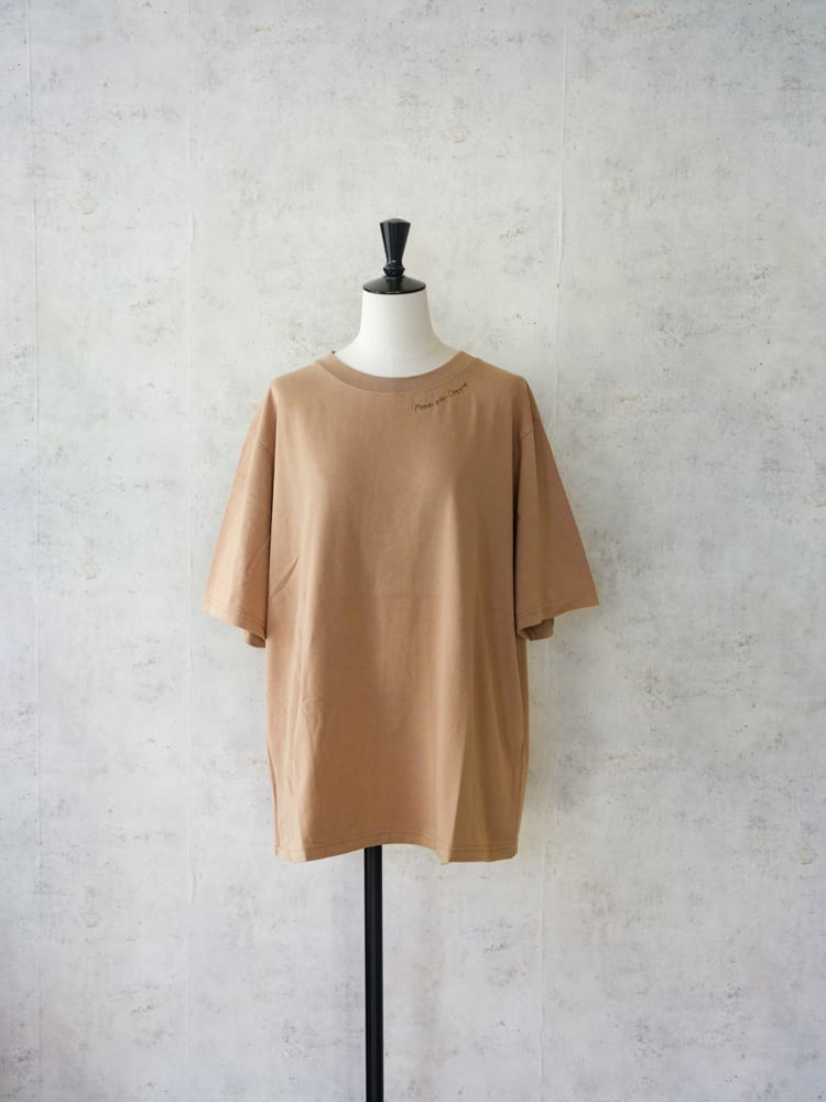 Cloth&Cross]COFFEE 刺繍T-sh with Drawstring Bag | fripons