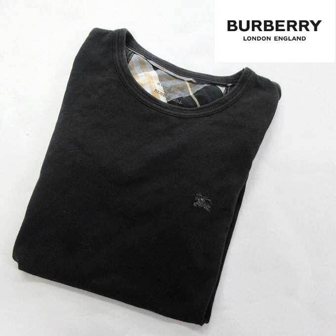 □BURBERRY BLUELABEL バーバリー ブルーレーベル Tシャツ ブラック