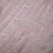 Claiborne linen blend band collar shirt