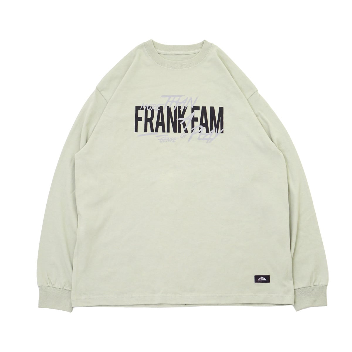 BRUSH LETTER L/S T-shirts | grn | FRANK FAM powered by BASE