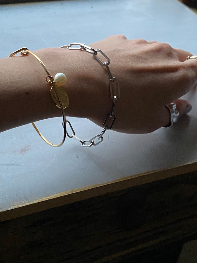 アコヤ貝真珠一粒ブレスレット　7ミリ真珠