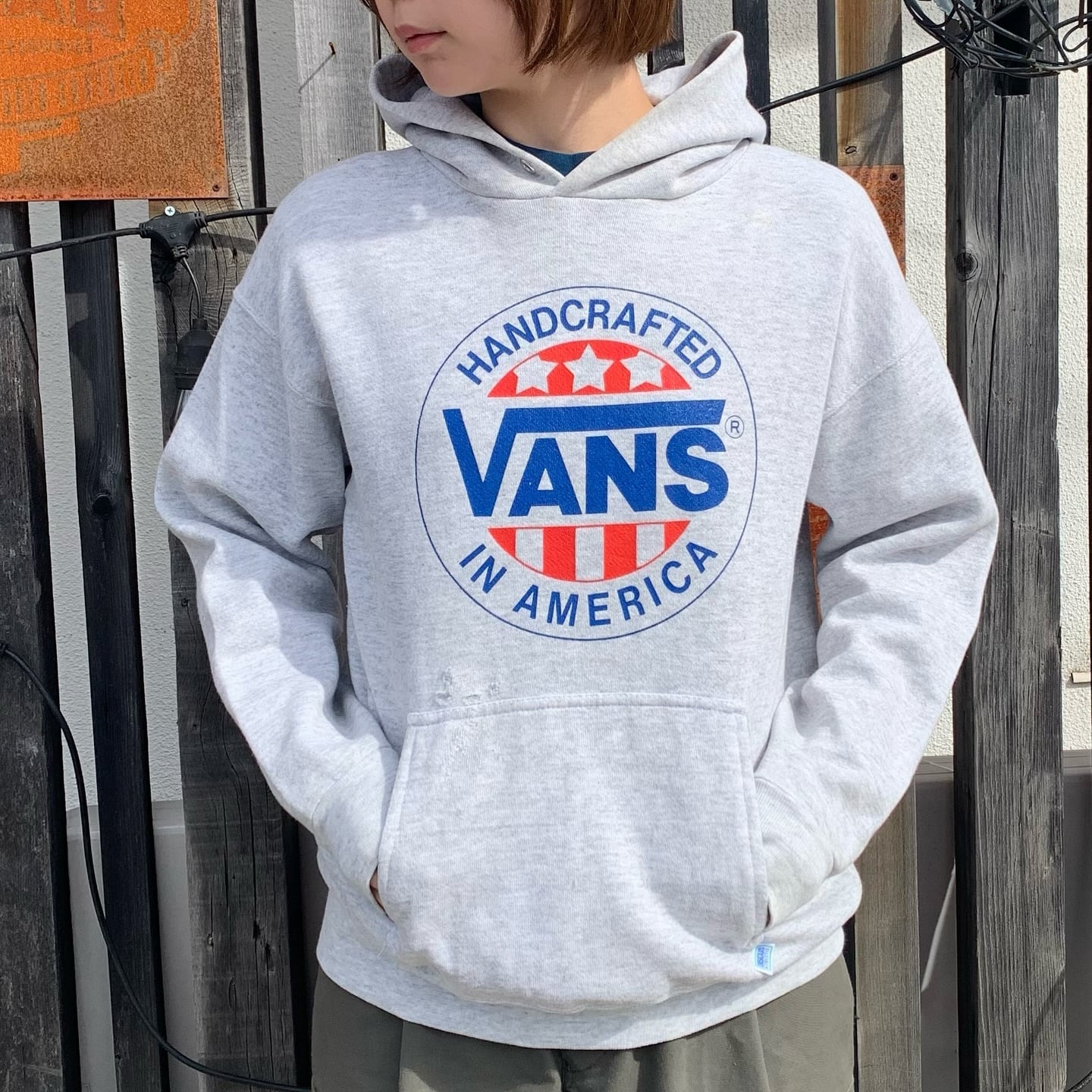 1990's USA製 VANS ヴァンズ オールドスケート パーカー プルオーバー