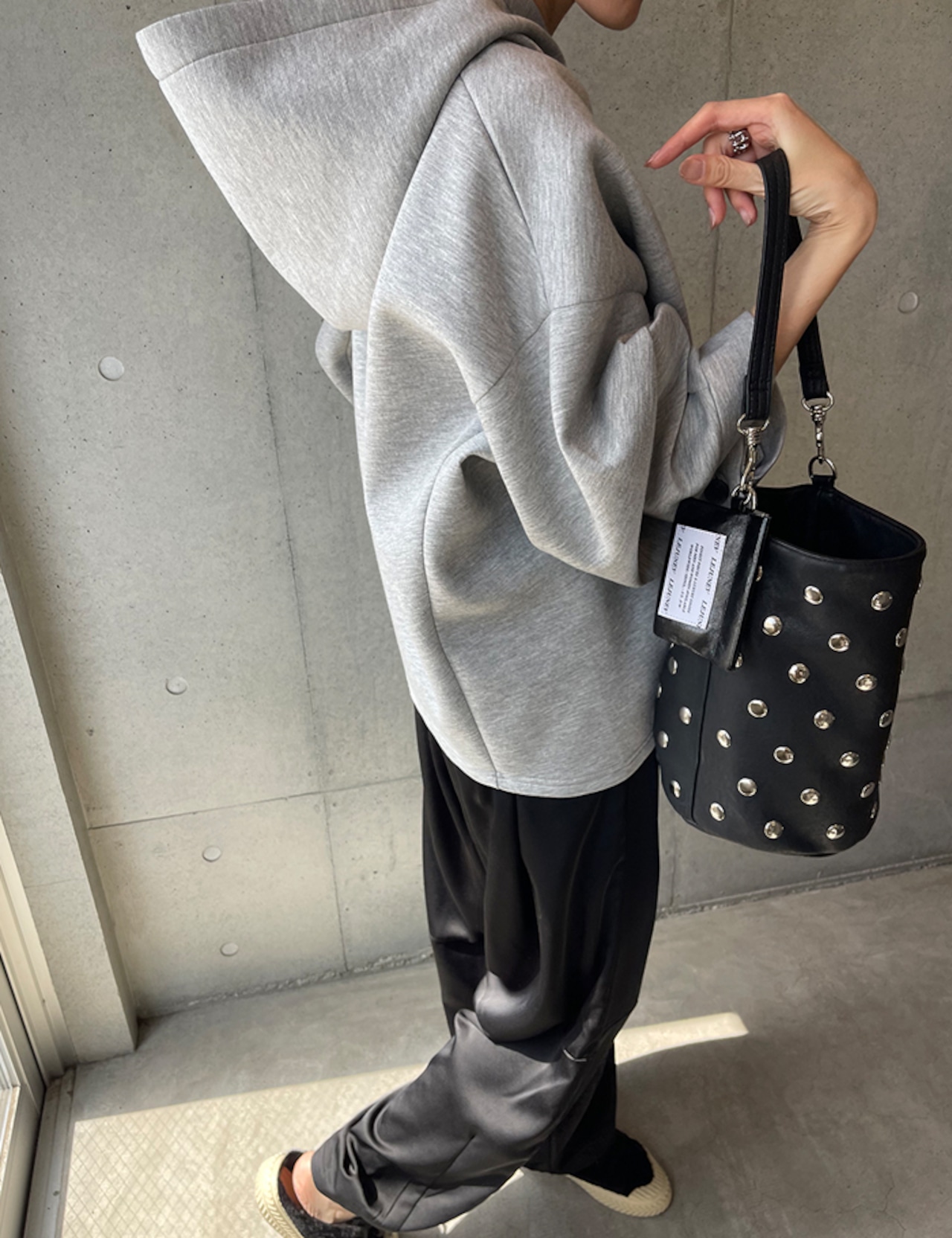 【25aw】Neoprene Parka_MelangeGray