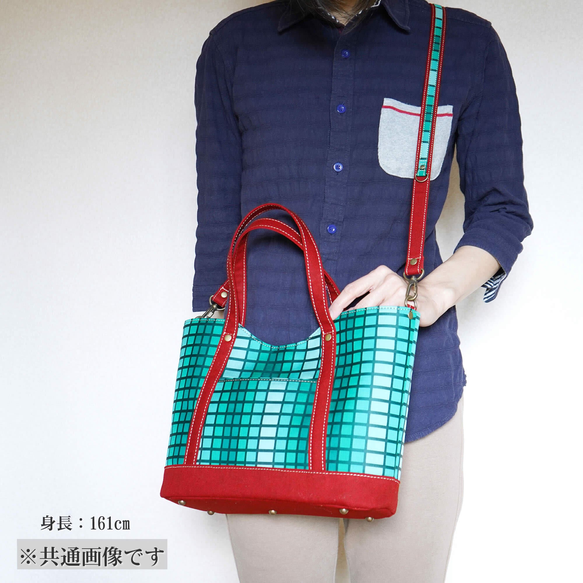 トートバッグ【ループ】NO.223 | ZIZZ：着物と革でつくるバッグのお店