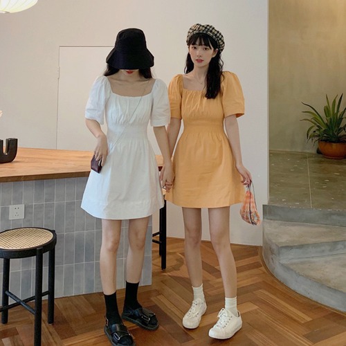 ✞ スタンダードウエストすっきり☆着痩せスリム♥カワイイ♥ソリッド カラースリーブ レトロ ソリッドカラー スクウェア ✞ゴスロリ SM ミリ 甘ロリ クラロリ 和ロリ エレガント 黒ロリ 姫ロリ 華ロリ BB-BB7814667