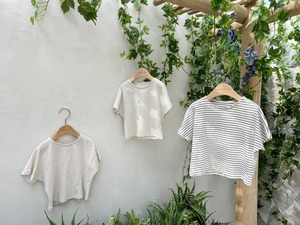 【Bebe nine】シルエット最強ベビーボーダーT ブラック 70〜80cm