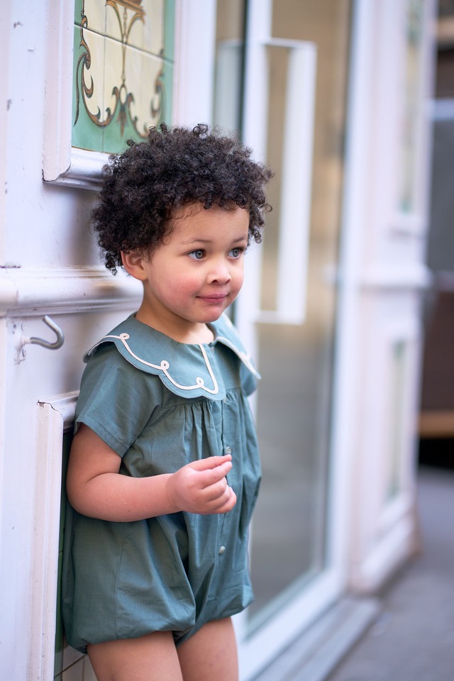 【Maison Marelle/予約4/12〆切】Romper CARNOT- green