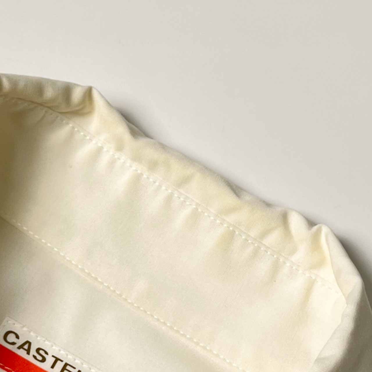 CASTELBAJAC カステルバジャック SPORT デザイン半袖シャツ 3/ホワイト アイボリー 系