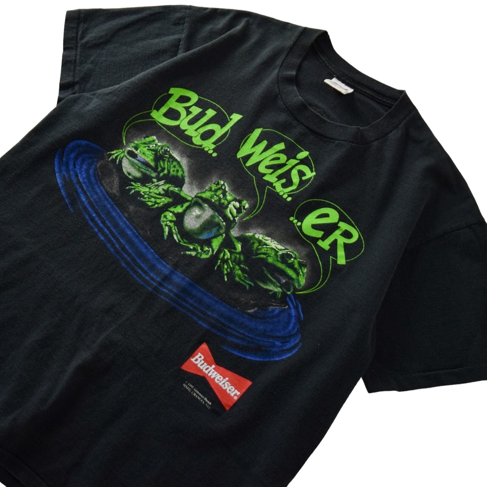 希少 XL USA製 90's Budweiser 3 Frogs Tシャツ 1990's