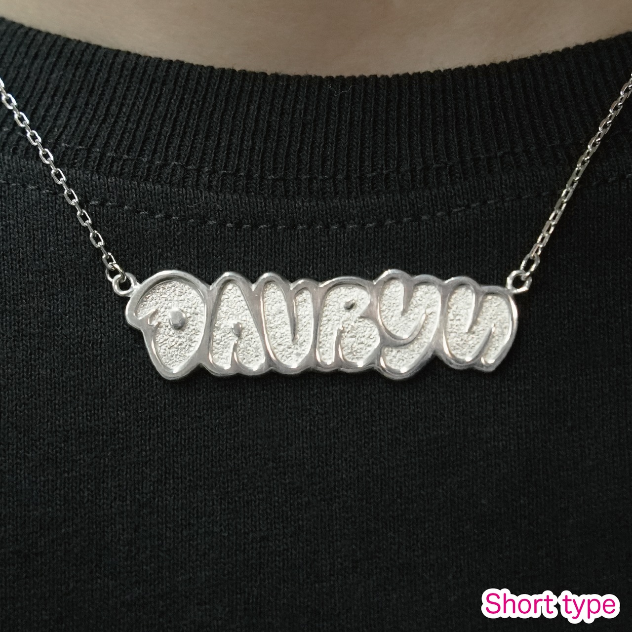 davryu logo Silver NECKLACE