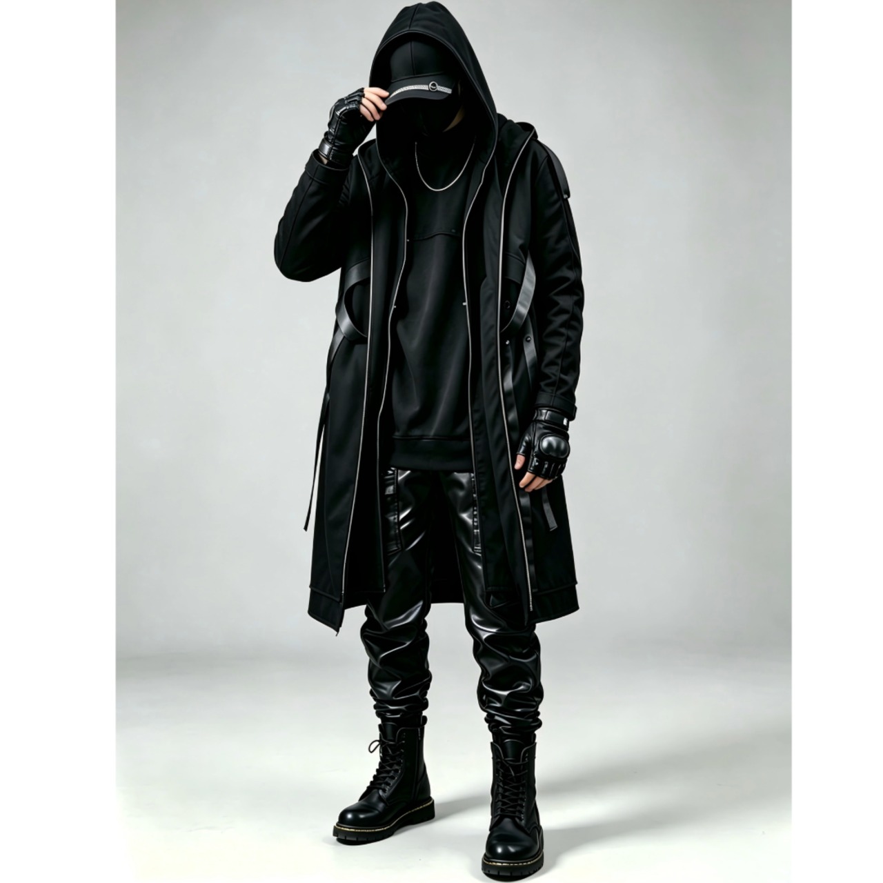Layered Hood Long Coat　TB2596・画像11