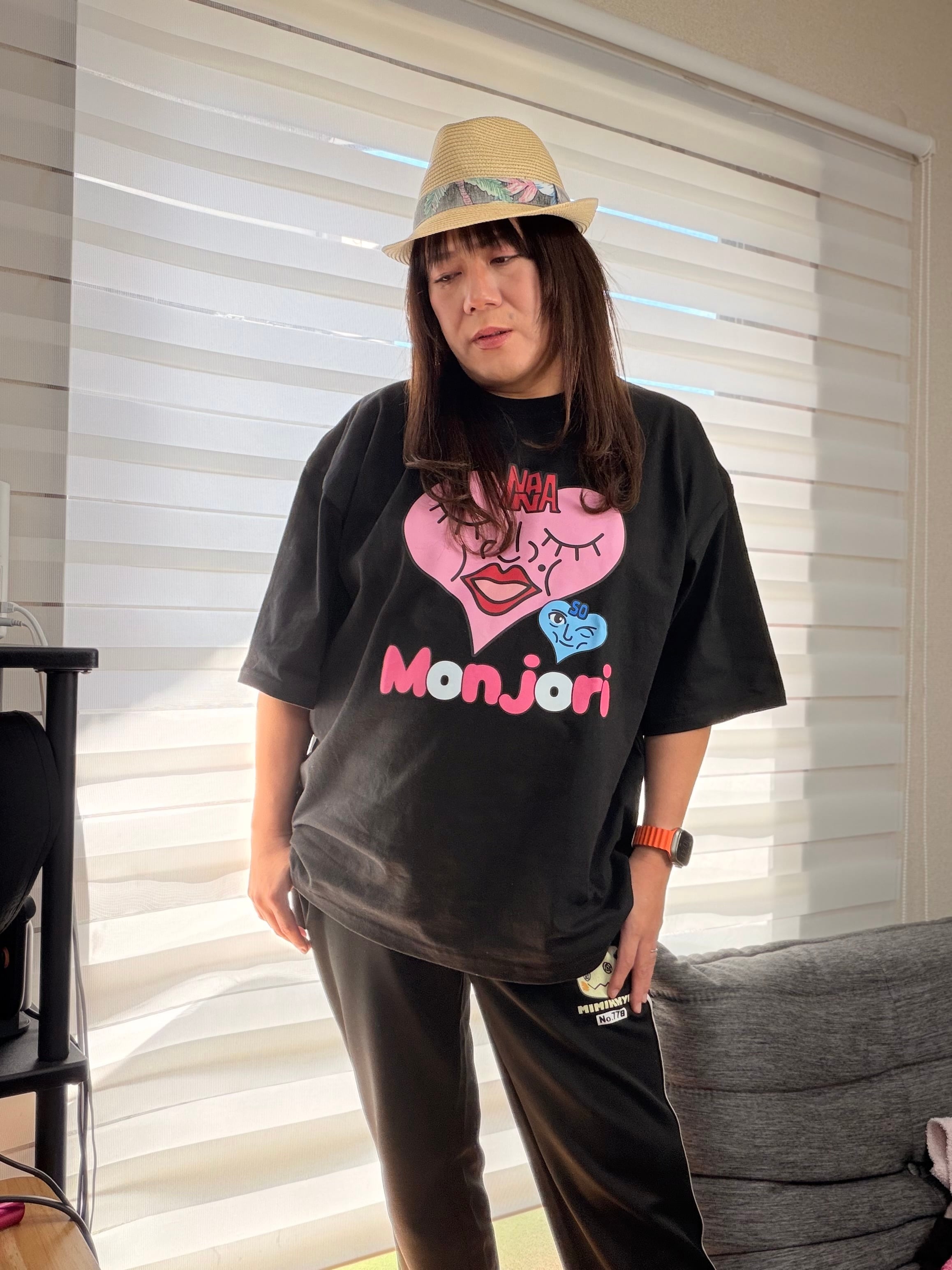 ダブルハートTシャツ(おまけステッカー付き) | 藤沢なな公式ショップ