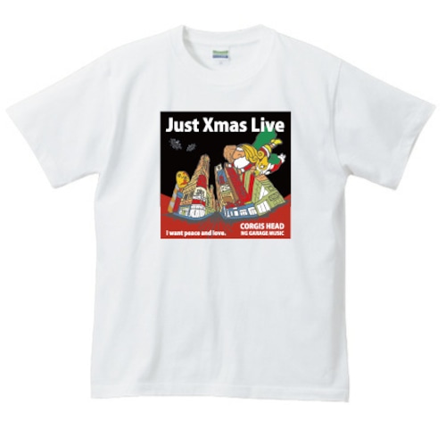 デザインNO.13 コーギーズヘッドのクリスマスライブTシャツ！