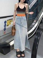 ロング丈 デニムスカート G104CSK0008