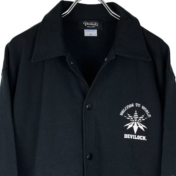 DEVILOCK デビロック「VECTOR LOGO COTTON COACH JACKET」コットン