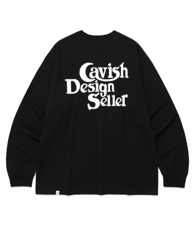 [CAVISH] SELLER LOGO LS TEE BLACK(CV2ESUT550A)