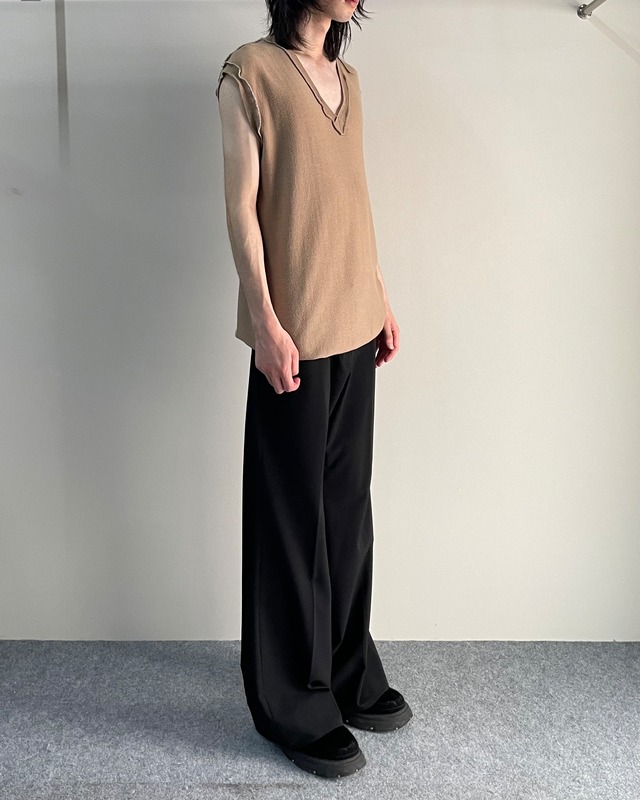 【2003s/s Maison Martin Margiela】inside out v-neck no sleeve