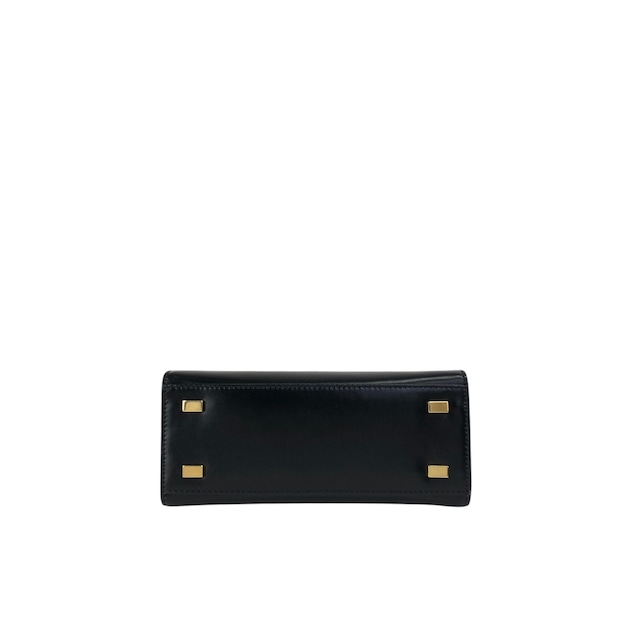 CELINE セリーヌ ショルダーバッグ ブラック ガンチーニ チェーン レザー 2way vintage ヴィンテージ オールド ydzyn7