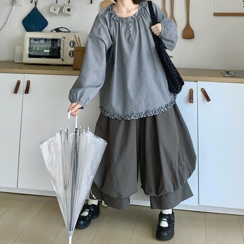 バルーンカフスパンツ ・12521