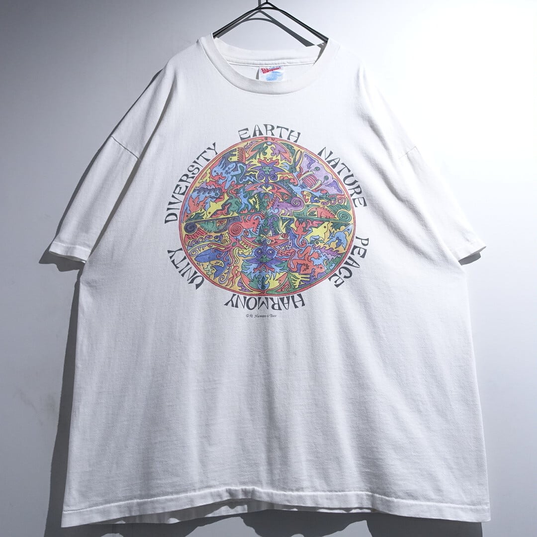 "Human-i-Tees" White Earth Diversity Nature Art Print T- Shirt