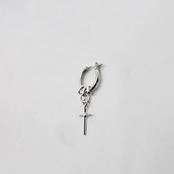 THIN HOOP -raised by wolves- with OVAL and CROSS / レイズド・バイ・ウルヴス シンフープ ウィズ オーバル&クロス