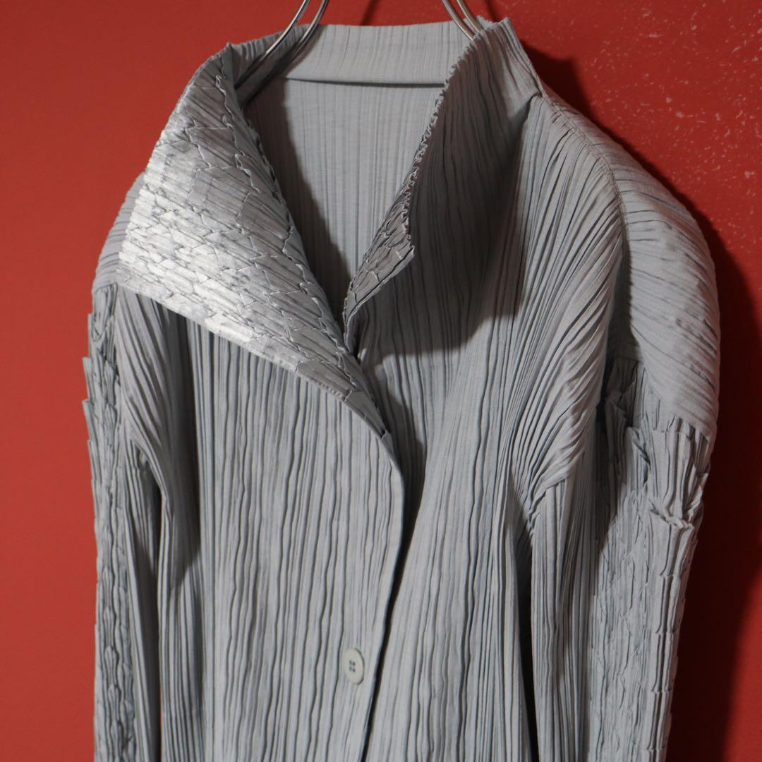 極美品】ISSEY MIYAKE FETE 08AW シルバー ロングコート