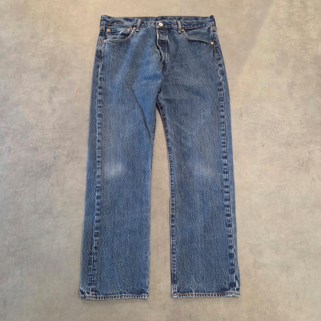 リーバイス501 Levis W36 ブルーデニム 青 古着 ボトム 21040