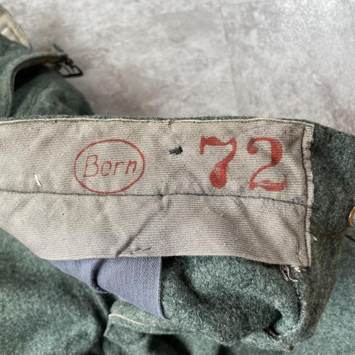 30-40s スイス軍 針式シンチ ウール グリーン パンツ W32 詳細写真2