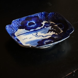 【50710】伊万里染付 角大皿/ Imari Blue Plate