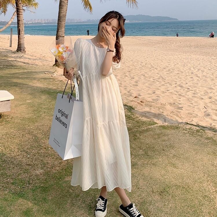 シフォンシースルーワンピース 全3色 Petit プティ ユニセックス韓国ファッション通販